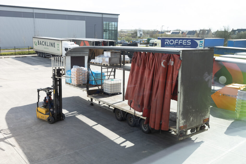 Loading up a Ralph Davies truck
