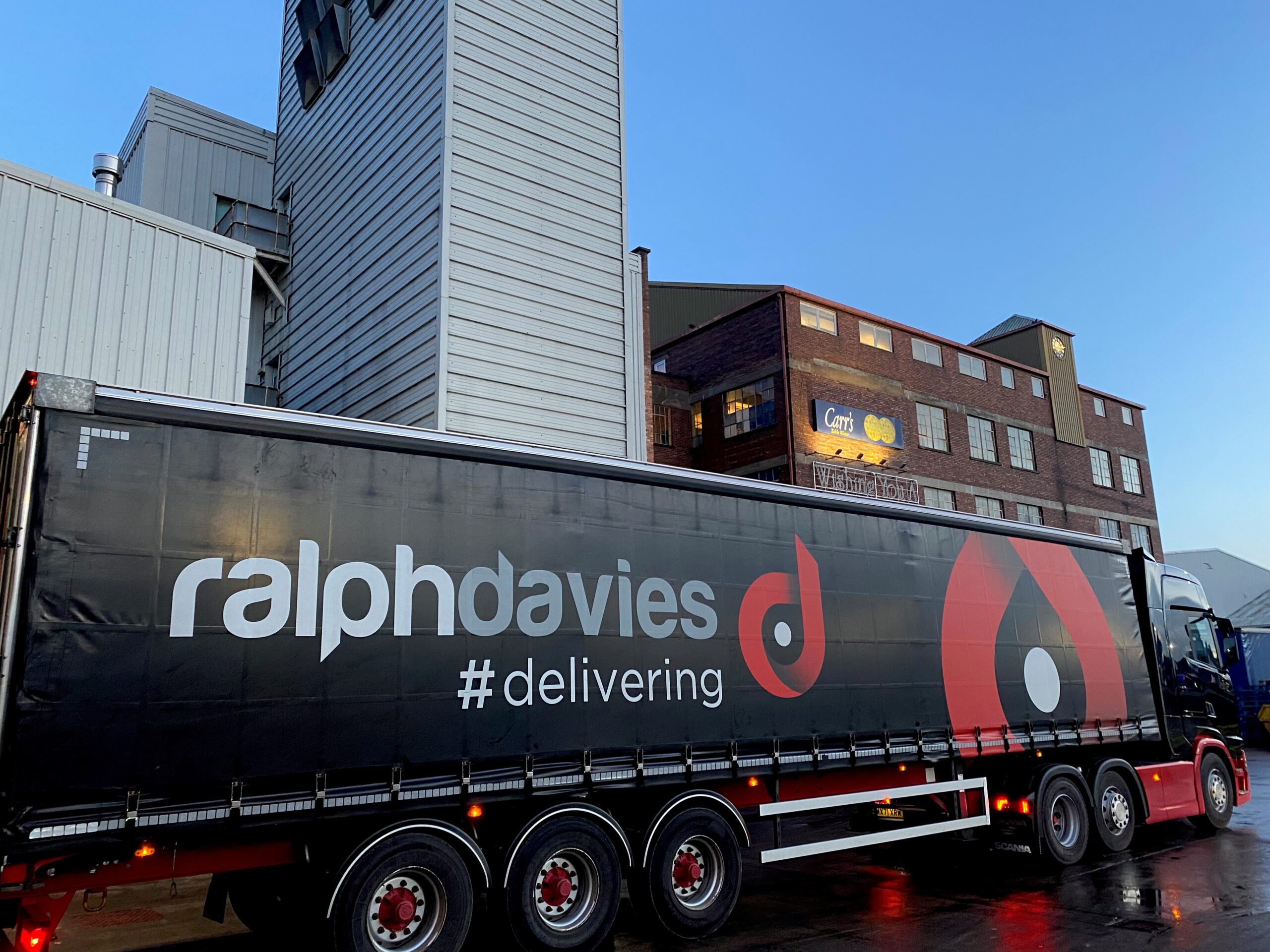 Ralph Davies HGV outside a building